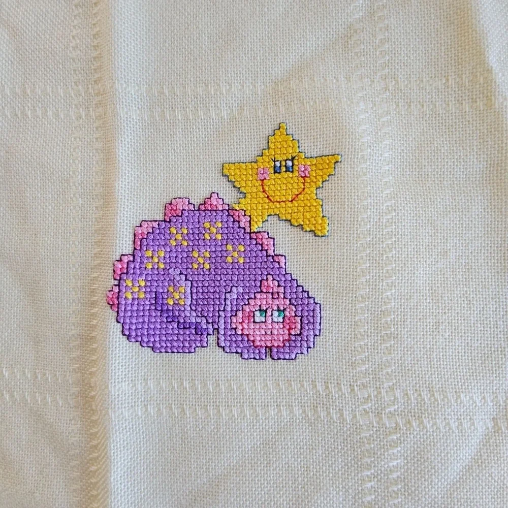 Vintage Baby Afghan 23x40